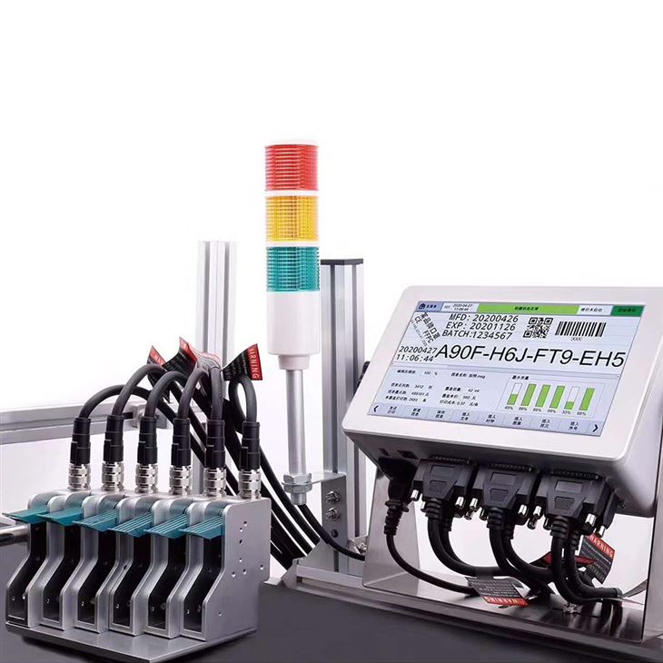 Kelier 3-6 Printing Heads Egg QR Code Printer Online Inkjet Coders Printer